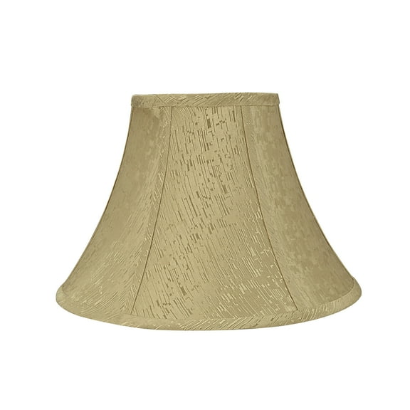 Aspen Creative 58003 Transitional Bell Shape UNO Construction Lamp Shade in Light Gold, 13" Wide (6" x 13" x 9")