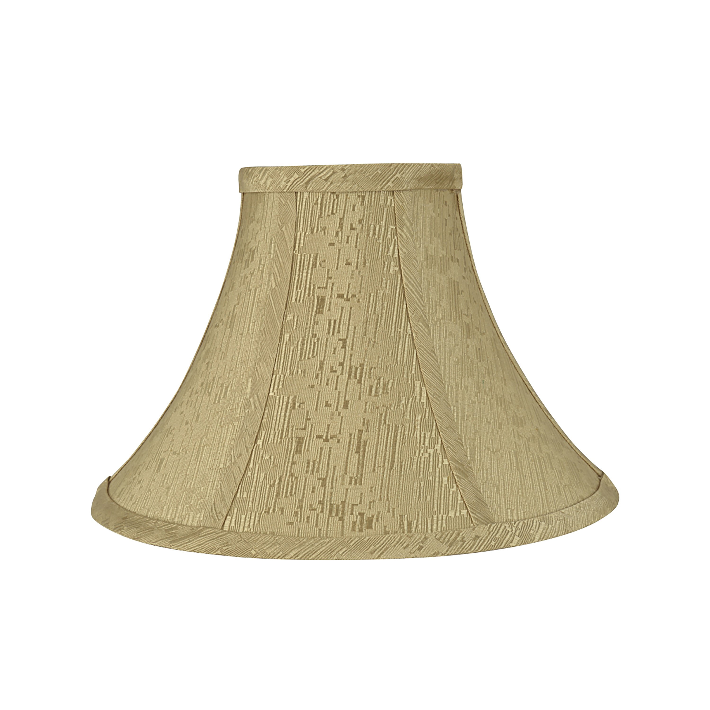 Aspen Creative 58028 Transitional Bell Shape UNO Construction Lamp Shade in Light Gold, 10" Wide (4" x 10" x 7")