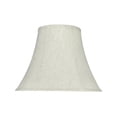 thumbnail image 1 of Aspen Creative 58052 Transitional Bell Shape UNO Construction Lamp Shade in Linen White, 14" Wide (7" x 14" x 11"), 1 of 5