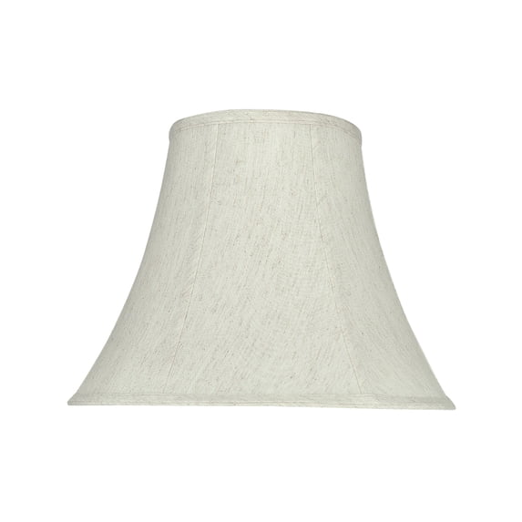 Aspen Creative 58052 Transitional Bell Shape UNO Construction Lamp Shade in Linen White, 14" Wide (7" x 14" x 11")
