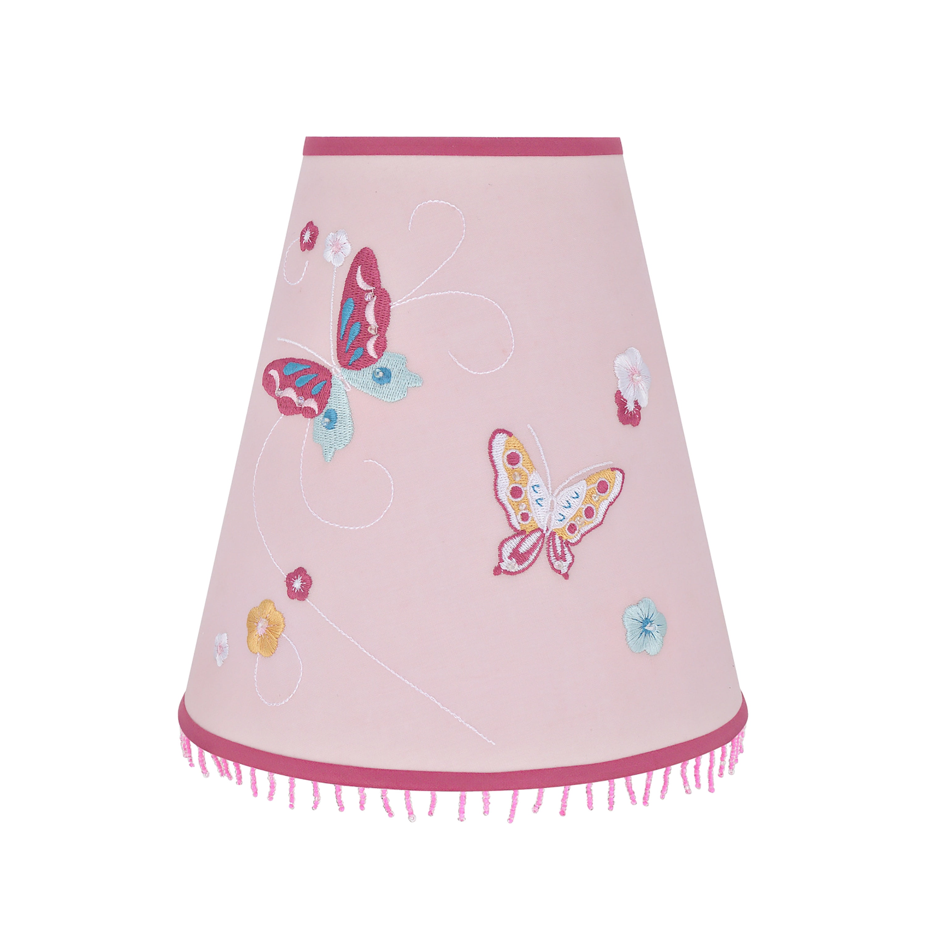 Aspen Creative 58826 Transitional Hardback Empire Shaped UNO Construction Lamp Shade in Pink, 8" wide (4 1/4" x 8" x 8 1/4")