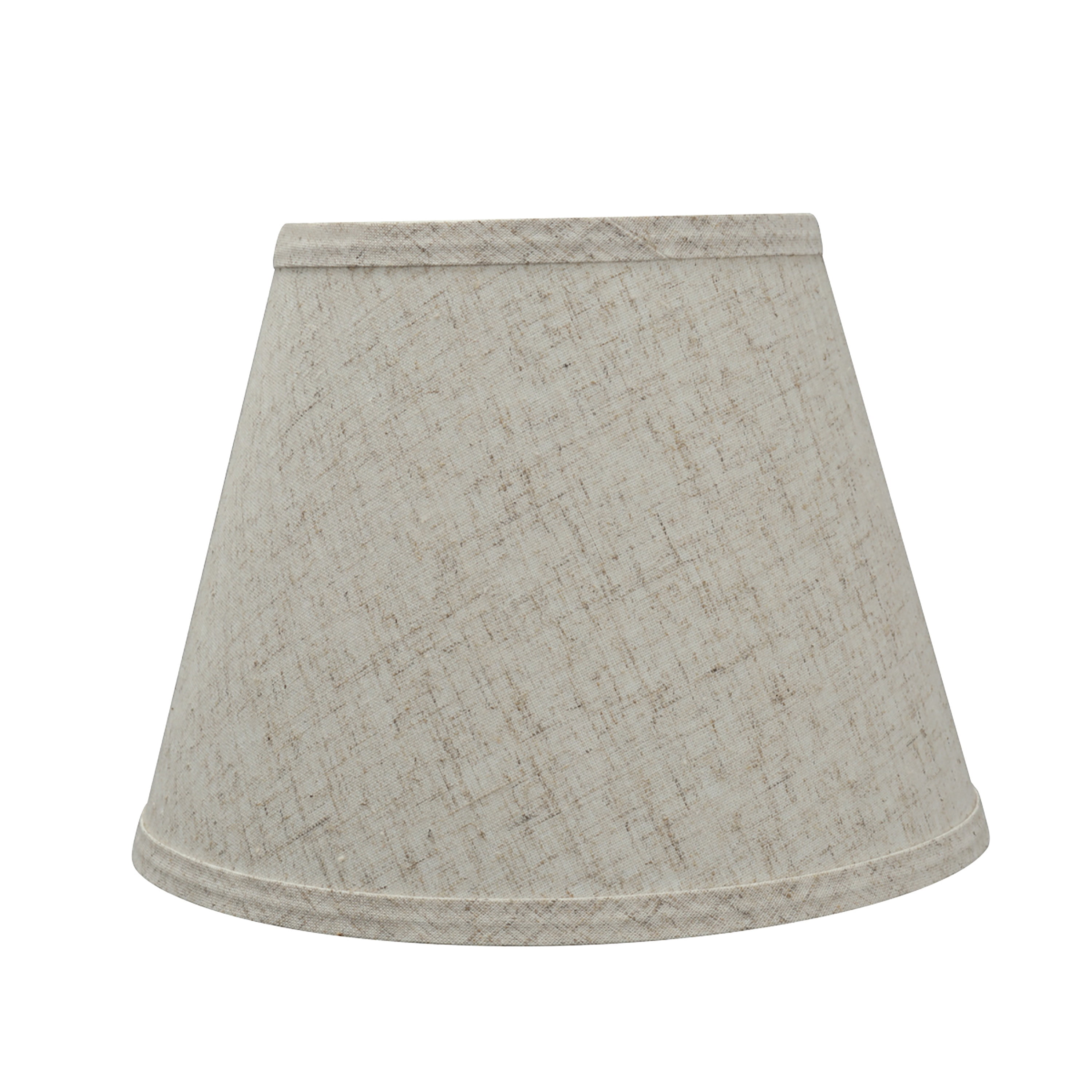 Beige Linen Barrel Empire Lamp Shade, 10" Wide