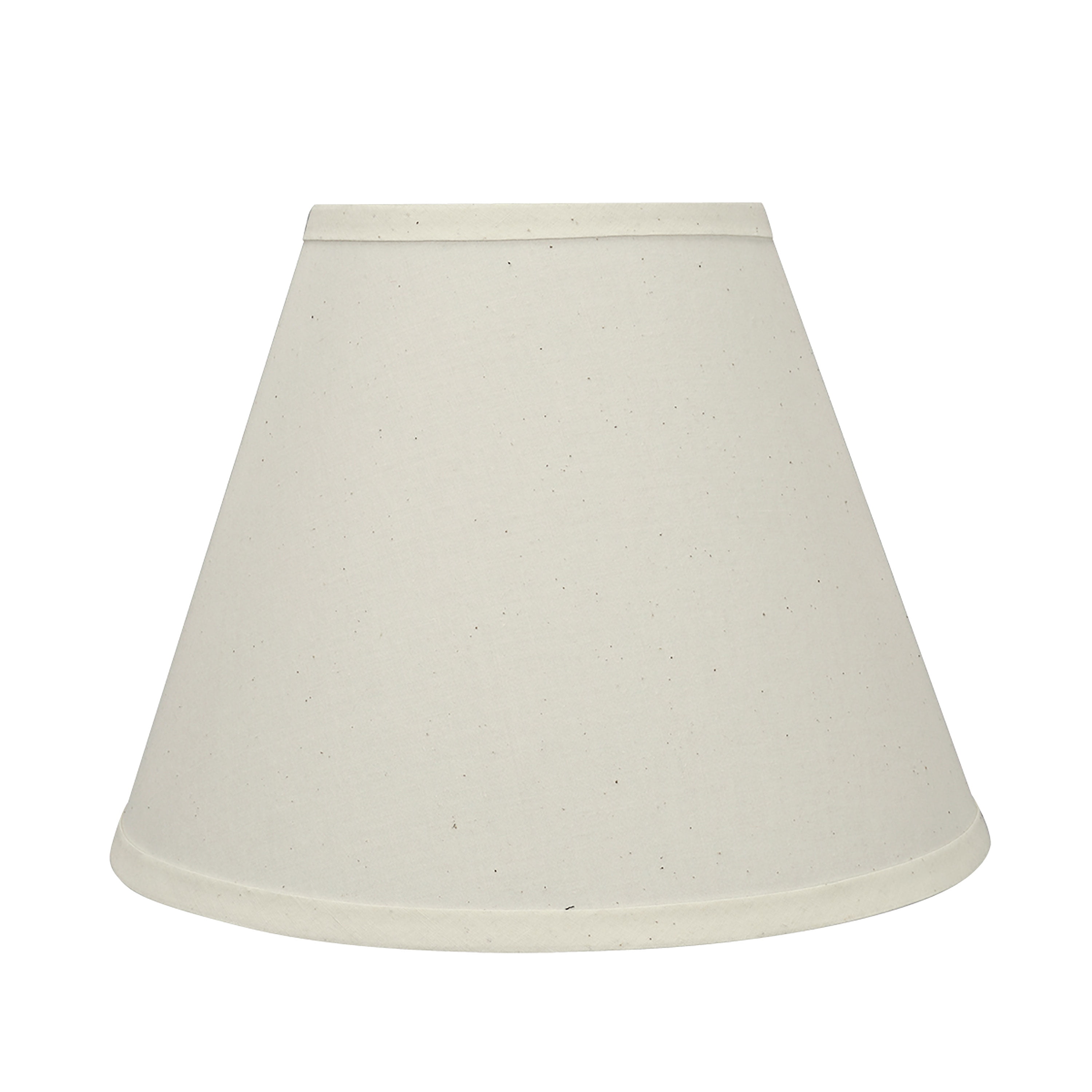 Off-White Cotton Empire Lamp Shade, 12" Wide