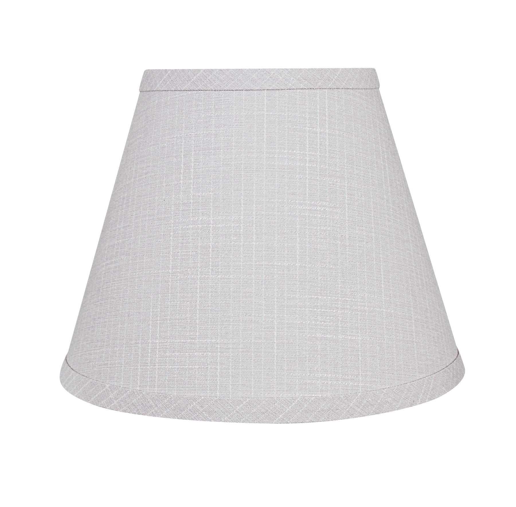 Light Gray Linen Empire Lamp Shade, 9" Wide
