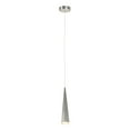 thumbnail image 1 of Aspen Creative 61067-1 Adjustable LED One-Light Hanging Mini Pendant Ceiling Light, Contemporary Design in Brushed Nickel Finish, Metal Shade, 4 3/4" Wide, 1 of 5