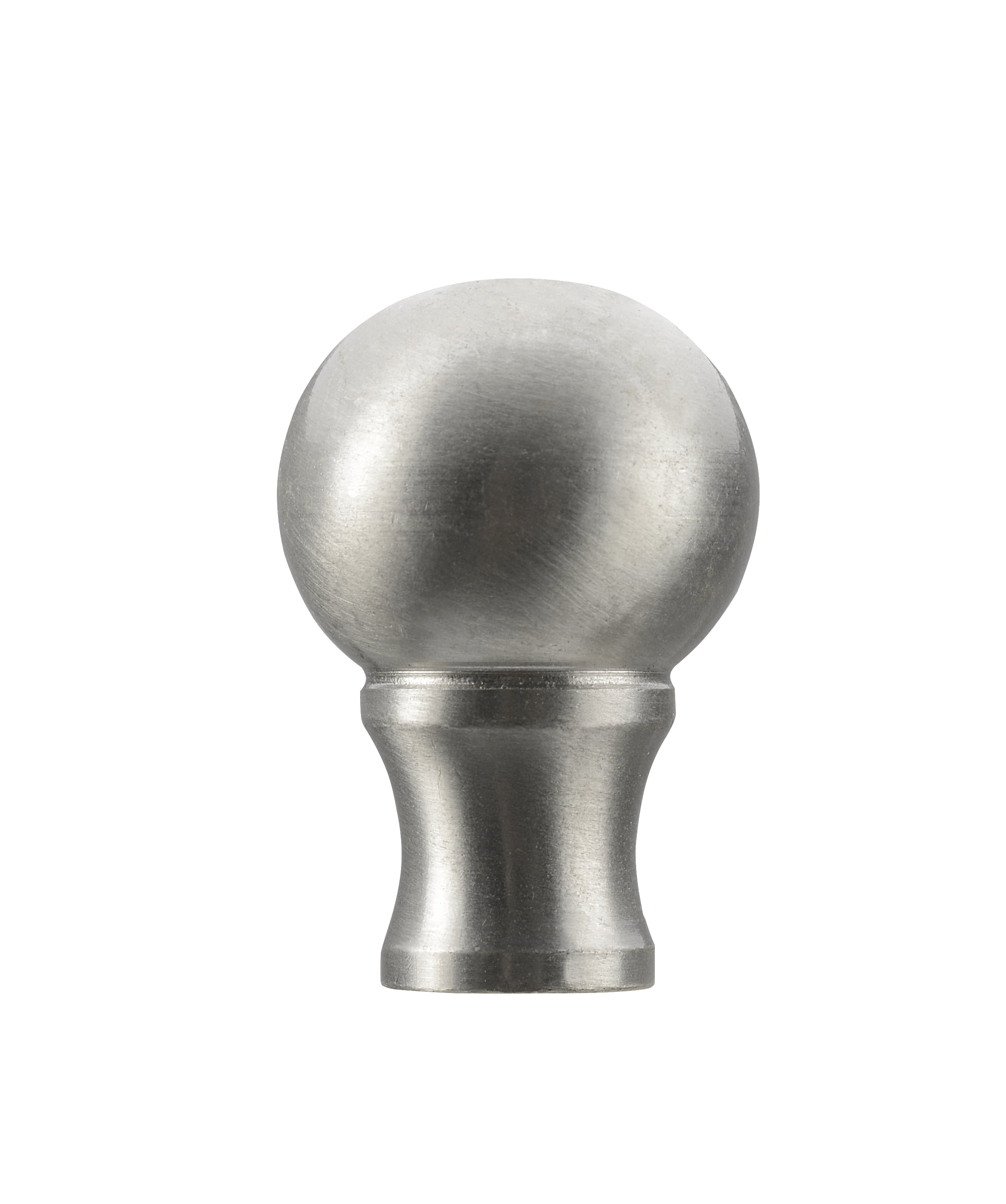 Brushed Nickel Steel Lamp Finial for Interior Lamps