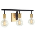thumbnail image 1 of Aspen Creative 62176, Three-Light Metal Bathroom Vanity Wall Light Fixture, 19-1/2" Wide, Transitional Design in Bronze, 1 of 6