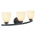 thumbnail image 1 of Aspen Creative 62204-2, Three-Light Metal Bathroom Vanity Wall Light Fixture, 21" Wide, Transitional Design in Oil Rubbed Bronze, 1 of 6