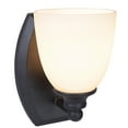 thumbnail image 1 of Aspen Creative 62210, One-Light Metal Bathroom Vanity Wall Light Fixture, 5-1/2" Wide, Transitional Design in Oil Rubbed Bronze, 1 of 6