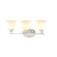 thumbnail image 1 of Aspen Creative 62231, 3-Light Bathroom Vanity, 24" Wide, Transitional Design, Chrome Finish, 1 of 6