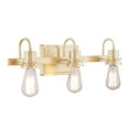 thumbnail image 1 of Aspen Creative 62303, 3-Light Bathroom Vanity, 22" Wide, Transitional Design, Warm Brass, 1 of 8
