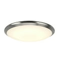 thumbnail image 1 of Aspen Creative 63003L-1 LED Large Flush Mount Ceiling Light Fixture, Contemporary Design in Satin Nickel Finish, Frosted Glass Diffuser, 15" Diameter, 1 of 6