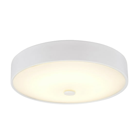 Aspen Creative 63004L-2 LED Large Flush Mount Ceiling Light Fixture, Contemporary Design in White Finish, Frosted Glass Diffuser, 14" Diameter