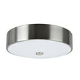 thumbnail image 1 of Aspen Creative 63004S-1 LED Small Flush Mount Ceiling Light Fixture, Contemporary Design in Satin Nickel Finish, Frosted Glass Diffuser, 11" Diameter, 1 of 6