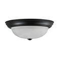 thumbnail image 1 of Aspen Creative 63024-05-1,3-Light Flush Mount / Oil Rubbed Bronze Finish w/ Alabaster Glass. 15"Dia. E26 Socket/60 Watts.Bulb Not Included., 1 of 3