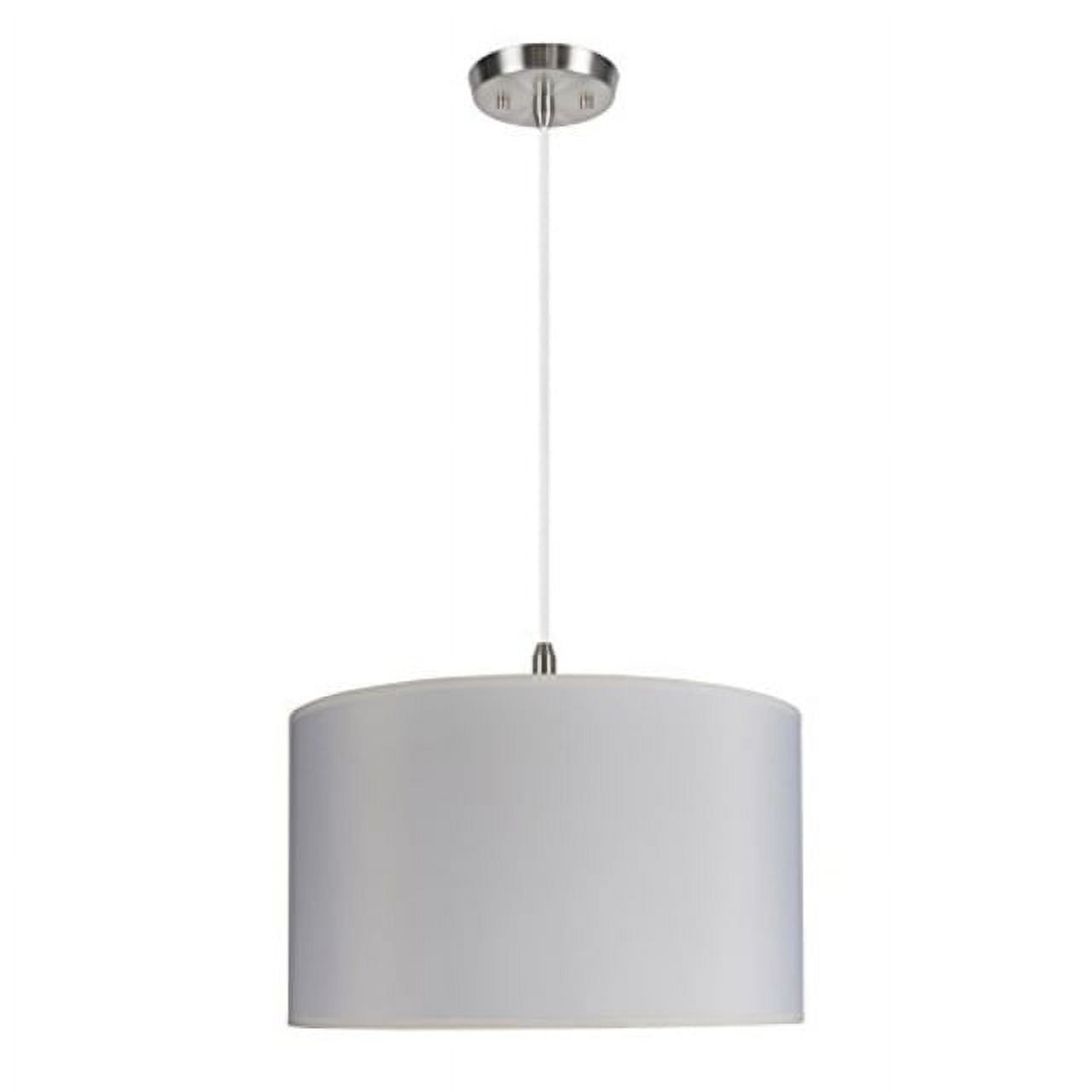 Aspen Creative 71007 Two-Light Pendant with Hardback Drum Shaped (Spider) Shade 17 x 17 x 10 Off-White TETORON