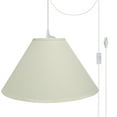 thumbnail image 1 of Aspen Creative 72204-21, Two-Light Plug-In Swag Pendant Kit with Empire Lamp Shade, Off White, 1 of 4