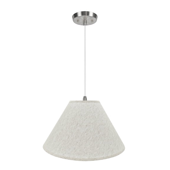 Aspen Creative 72561-11 Two-Light Hanging Pendant Ceiling Light with Transitional Hardback Empire Fabric Lamp Shade, Beige, 20" width
