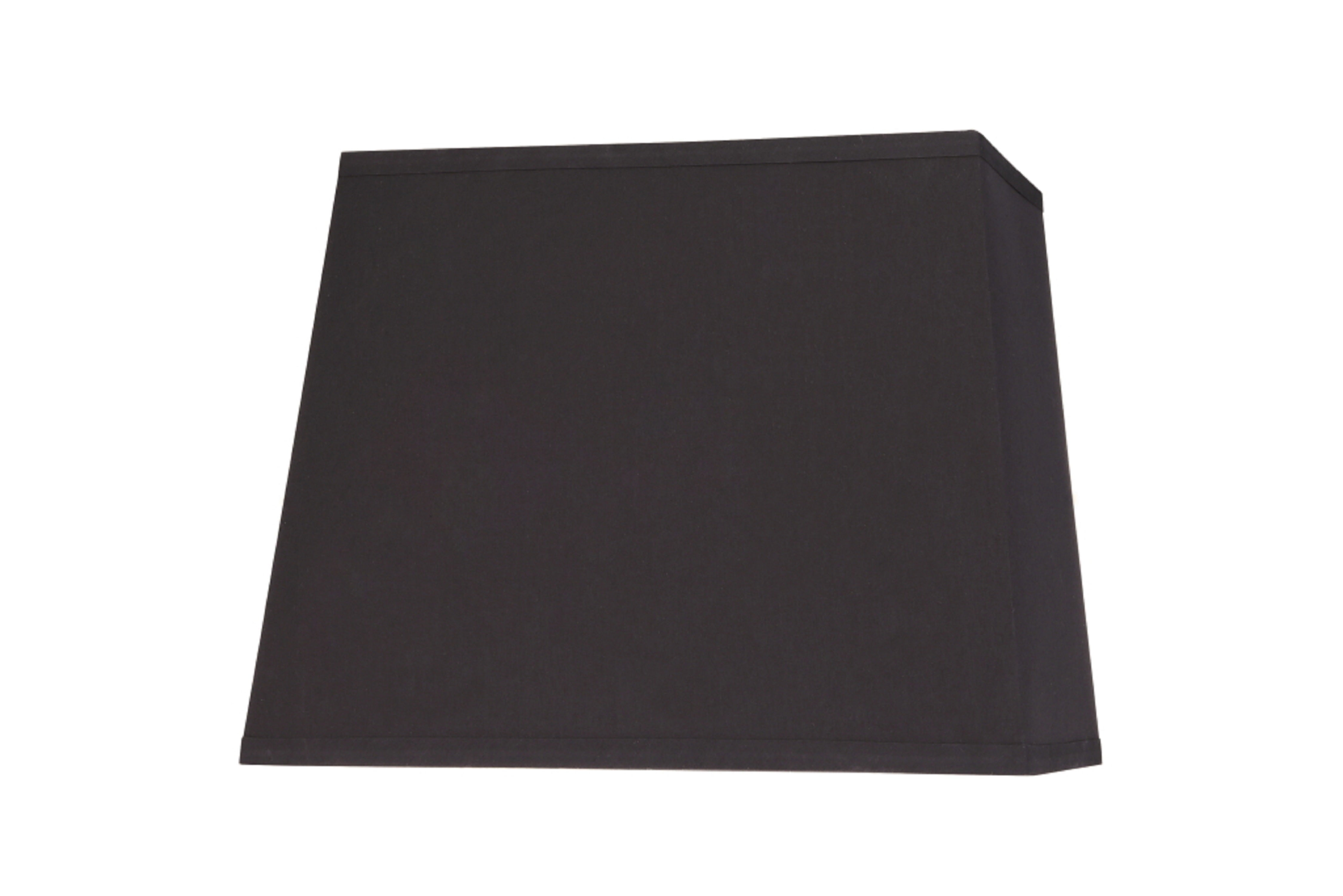 Black and Gold Tetoron Cotton Rectangular Lamp Shade, 12" x 9.5"