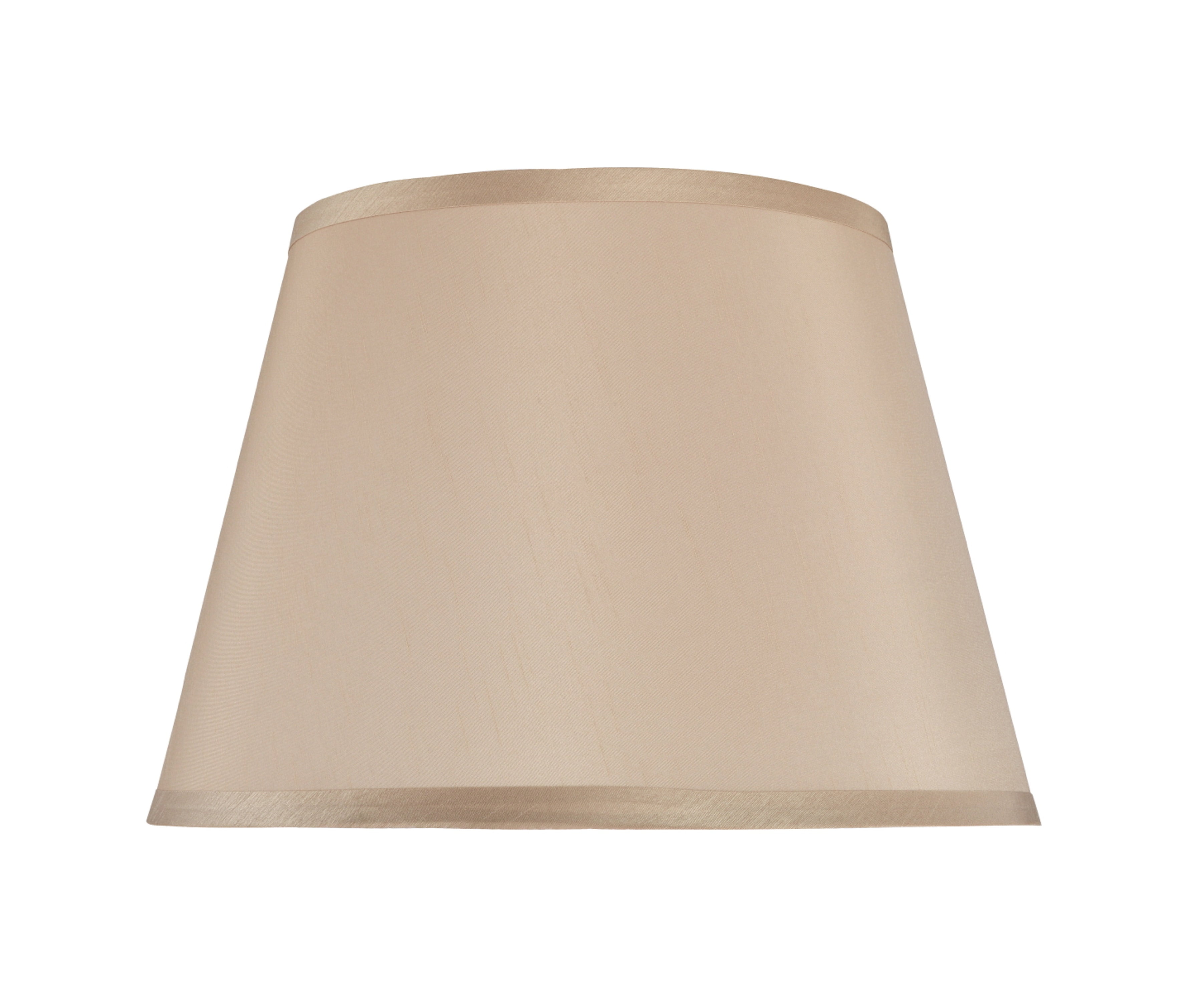 Beige Faux Silk Empire Lamp Shade, 13'' Width