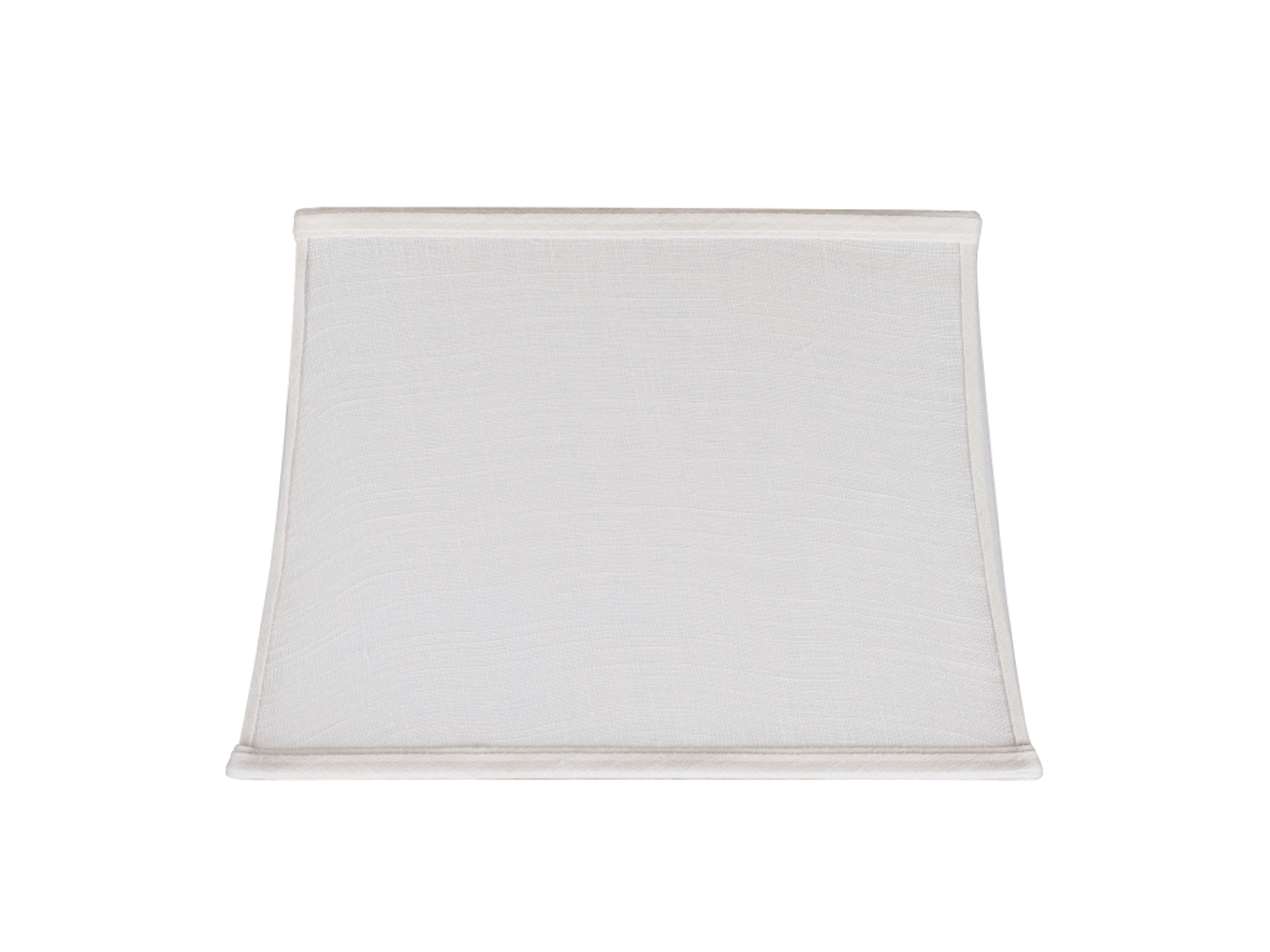 Off-White Linen Rectangular Lamp Shade, 14''