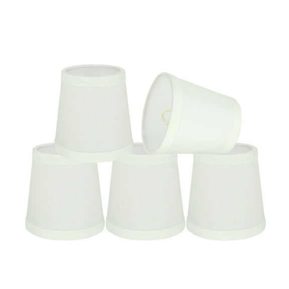 Aspen Creative Corporation 4'' Cotton Empire Candelabra Shade (Set of 5)
