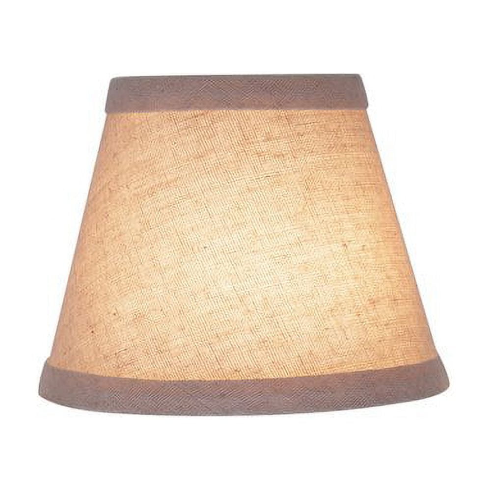 Light Grey Linen Empire Mini Chandelier Lamp Shades, Set of 2