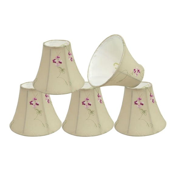 Aspen Creative Corporation 6'' Cotton Bell Lamp Shade (Set of 5)
