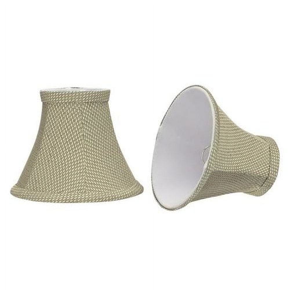 Light Beige Jacquard Fabric Bell Lamp Shade Set