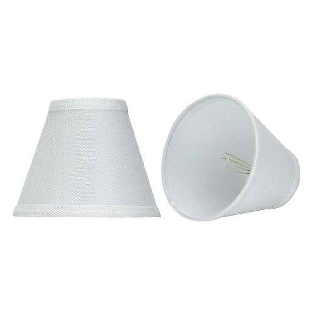 White Network Fabric Empire Chandelier Lamp Shade Set