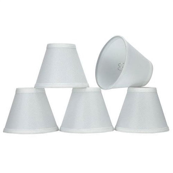 Aspen Creative Corporation 6'' Fabric Empire Candelabra Shade (Set of 5)