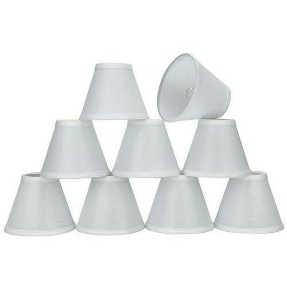 Aspen Creative Corporation 6'' Fabric Empire Candelabra Shade (Set of 9)