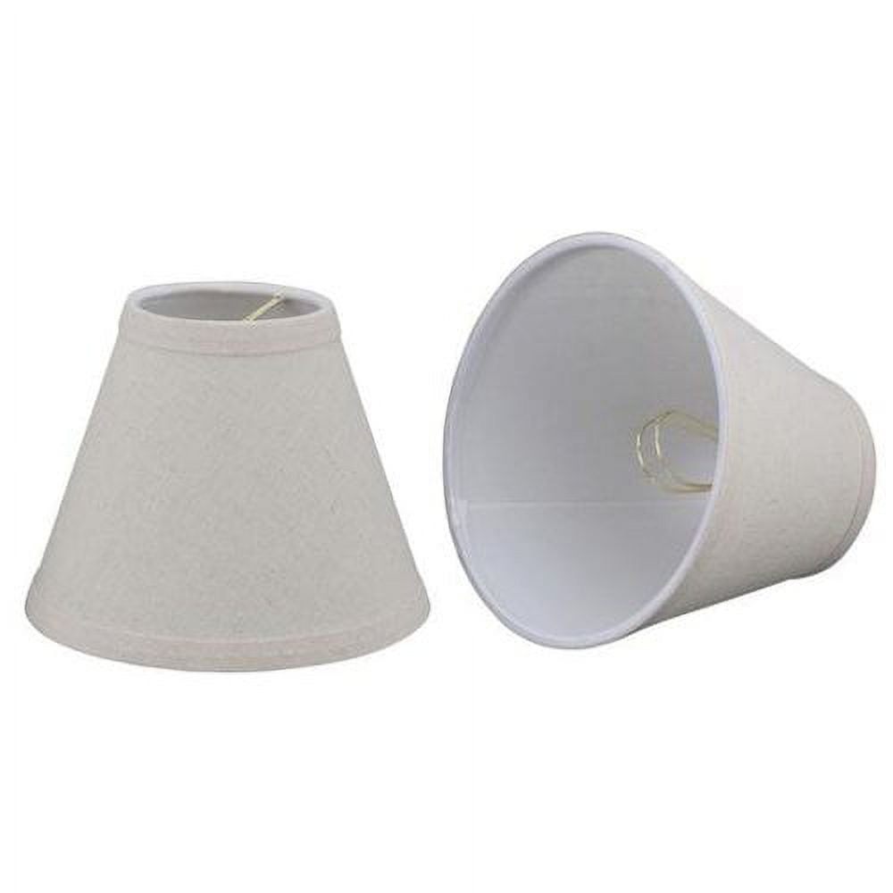 Oatmeal Linen Empire Lamp Shade Set for Chandeliers