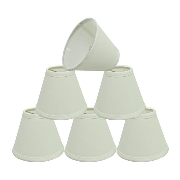 Aspen Creative Corporation 6'' Linen Empire Candelabra Shade (Set of 6)