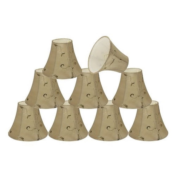 Aspen Creative Corporation 6'' Silk Bell Candelabra Shade (Set of 9)