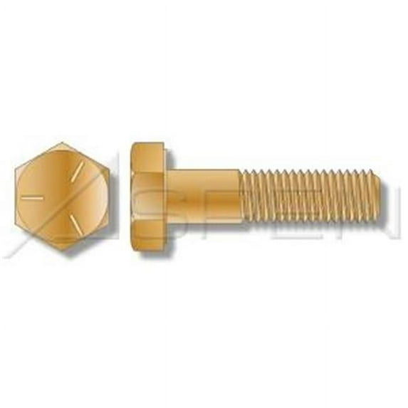 Aspen Fasteners AMMI003-1213X4-000150 0.5 in.-13 x 4 in. MS90725 Hex Head Cap Screws & Military Bolts, Grade 5 Steel - Yellow Cadmium Plating - 150 Piece