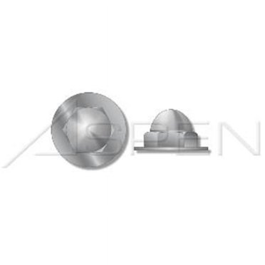 40-Pack 10-24 Acorn Cap Nuts – Zinc Alloy Nickel Plated, External Hex