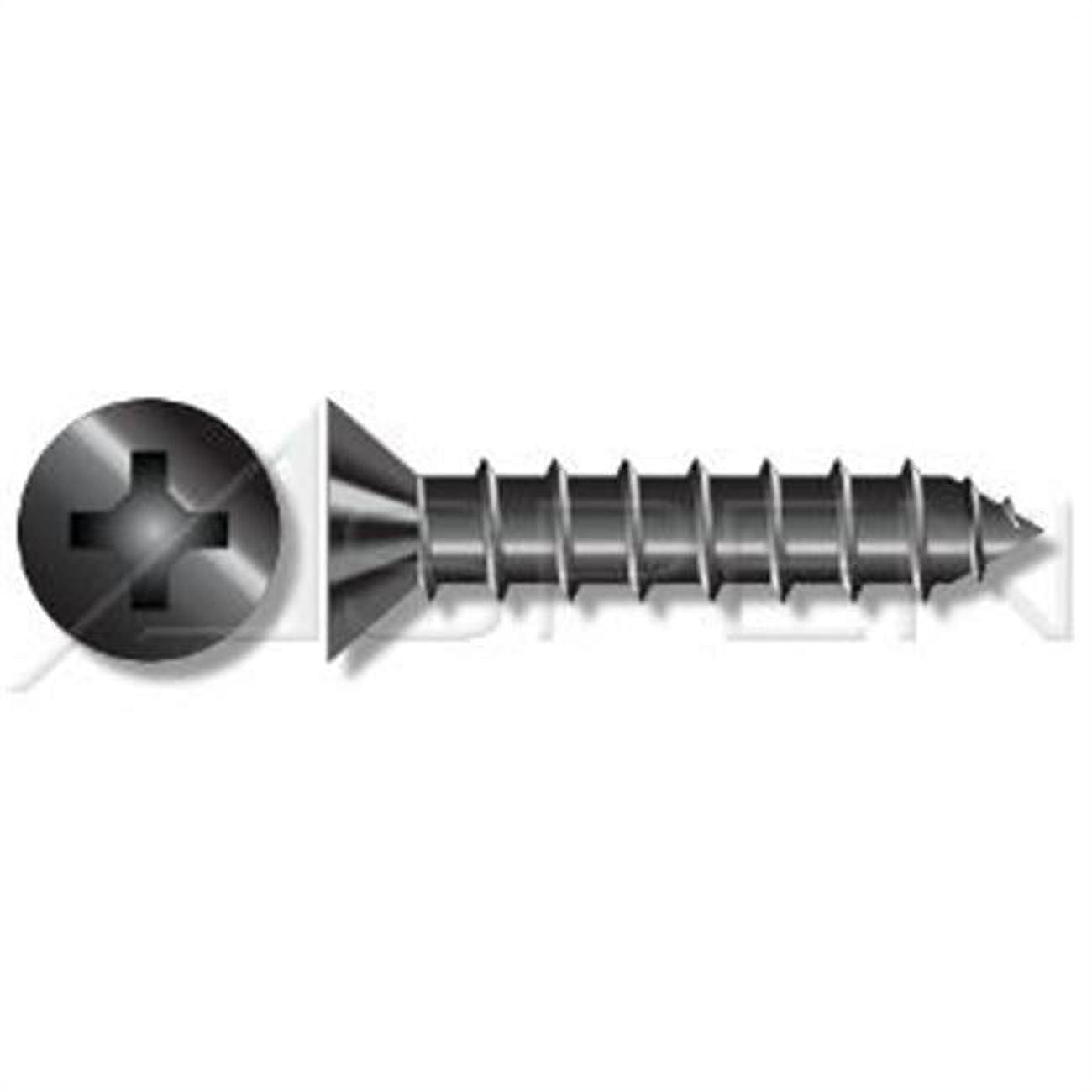 Aspen Fasteners No.10 x 1 in. Flat Phillips Drive Standard 82 Degree
