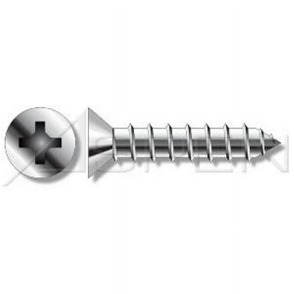 Aspen Fasteners No.12 x 3 in. Flat Countersunk Phillips Self Tapping Screws - 18-8 Stainless Steel - 1200 Pieces