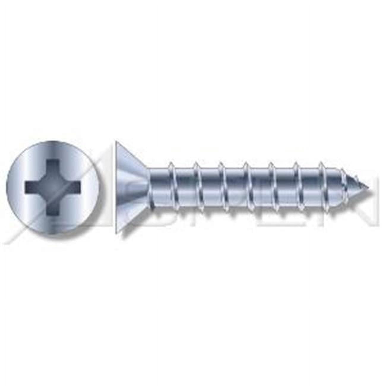 Aspen Fasteners No.14 x 1.25 in. Flat Phillips Drive Standard 82 Degree