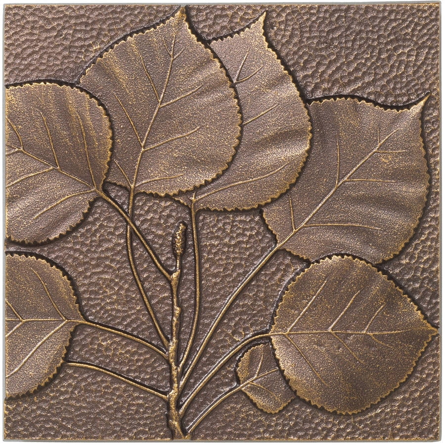 Aspen Leaf Wall Decor, Antique Copper