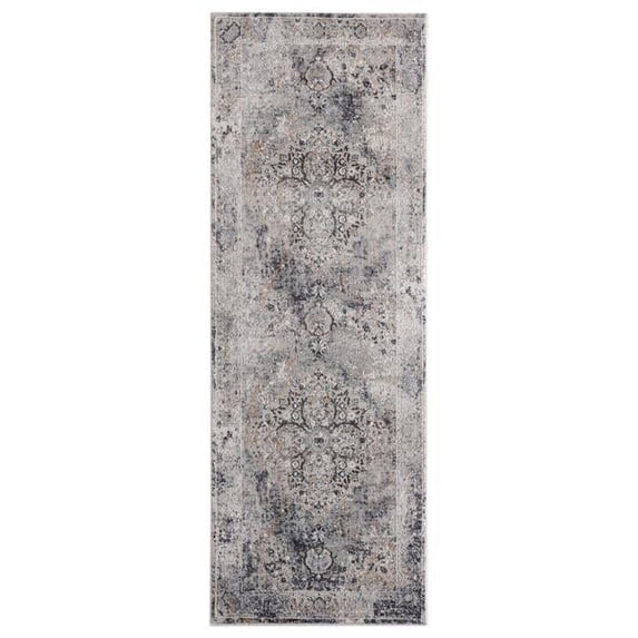 Aspen Liya Grey Accent Rectangle Rug, 1 ft. 11 in. x 3 ft.