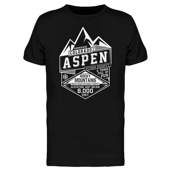 Aspen Mountains Tee Men's -Image by Shutterstock