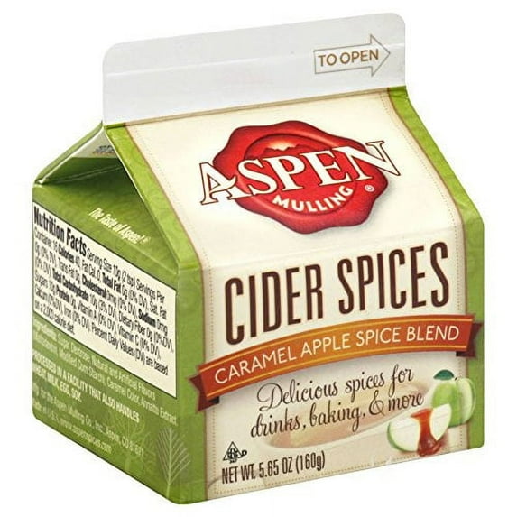 Aspen Mulling Cider Spice - Caramel Apple Spice Blend – 5.65 oz Cartons (9-Pack) for Bulk Holiday Cider, Baking, and Fall Recipes