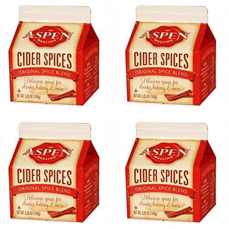 Aspen Mulling Cider Spice AIF4 - Original Spice Blend - 5.65 Oz, Pack of 4