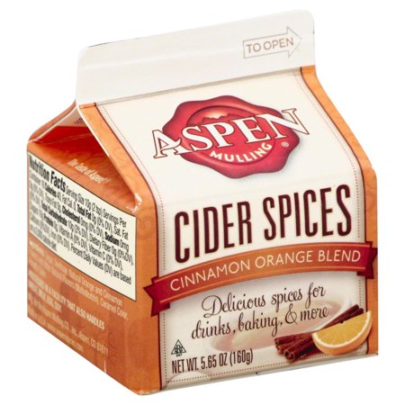 Aspen Mulling Cider Spice - Cinammon Orange Blend - 5.65 oz Carton - Set of 3