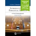 thumbnail image 1 of Aspen Paralegal: Introduction to Paralegal Studies: A Critical Thinking Approach [Connected Ebook] (Paperback), 1 of 1