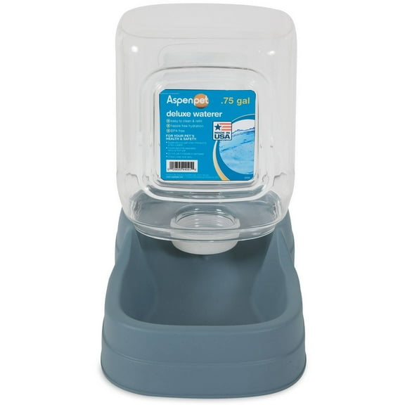 Aspen Pet 0.75 Gallon Pet Gravity Waterer for Dogs and Cats