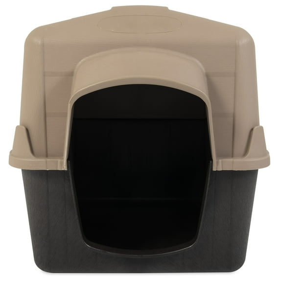 Aspen Petbarn 3 Doghouse, Tan, for Dogs 50 to 70 Pounds