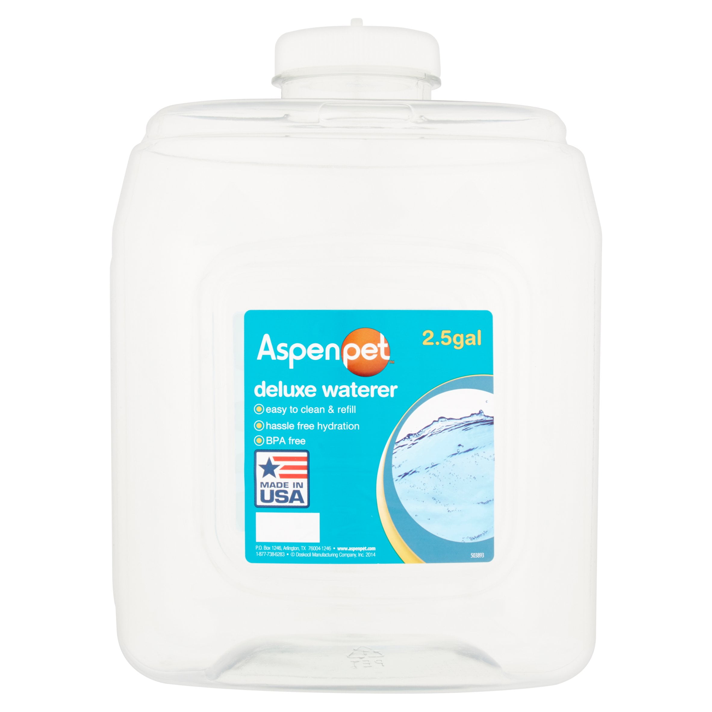 Aspen Pet Deluxe Dog and Cat Waterer, 2.5 gal
